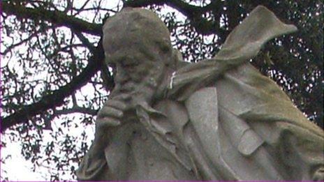 Victor Hugo statue in Guernsey