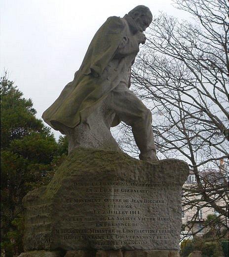 Victor Hugo statue in Guernsey