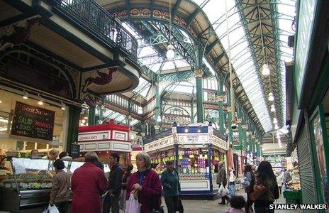 Interior of Kirkgate Market