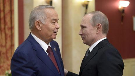 Islam Karimov and Vladimir Putin in Sochi (February 2014)