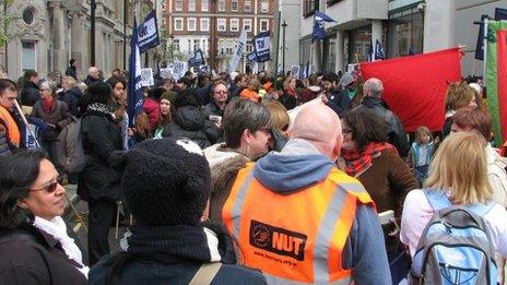 rally in central London