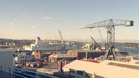 Falmouth docks and harbour