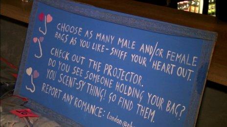 sign with instructions on it