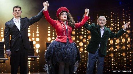 Nigel Harman, Victoria Elliott and Ashley Knight in I Can't Sing