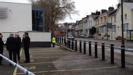 Police at Lymington Road