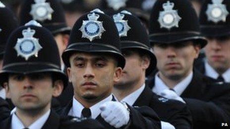 Newly-qualified police officers