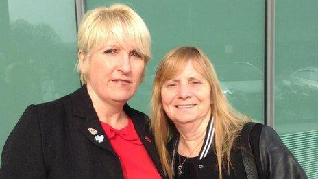 Sue Roberts and Margaret Aspinall from the Hillsborough Family Support Group