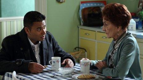 Ricky Norwood and June Brown