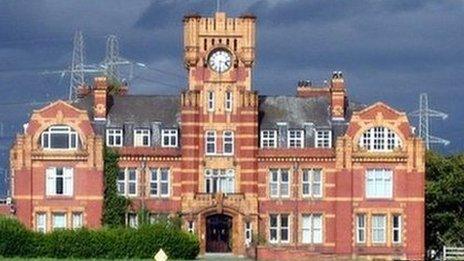 Shotton Steelworks' former general office, courtesy Gerald Davison