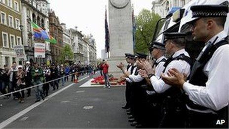 Police demonstration