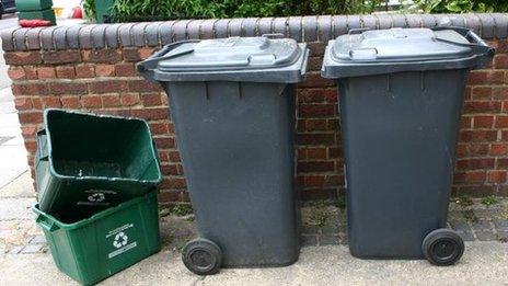 Bins and recycling containers