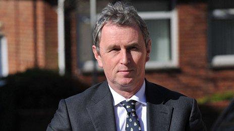 Nigel Evans arriving at court