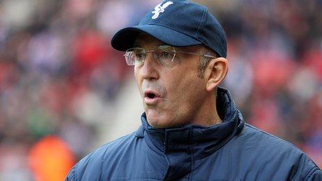 Crystal Palace manager Tony Pulis