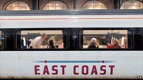 East Coast main line train