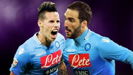 Marek Hamsik and Gonzalo Higuain