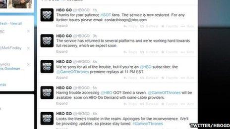 HBOGO Twitter feed