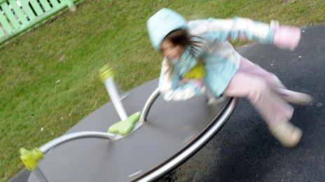 Girl on playground