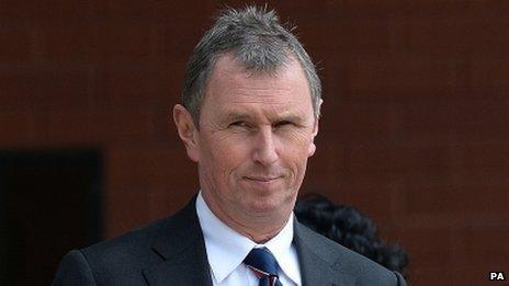 Nigel Evans arriving at court