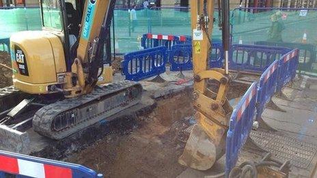 Excavation near Oxford fatberg