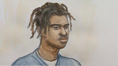 Court sketch of Abdul Hakim