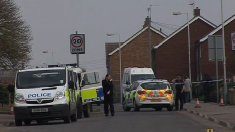 Scene in Luton after Paul Foster shooting