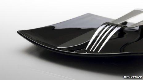black plate