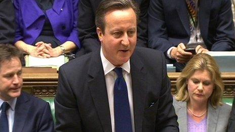 David Cameron at Prime Minister's Questions