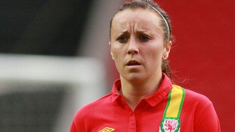Wales striker Natasha Harding