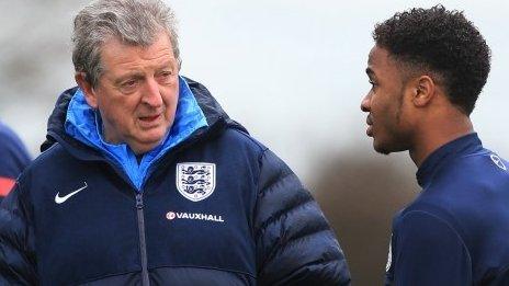 Roy Hodgson and Raheem Sterling