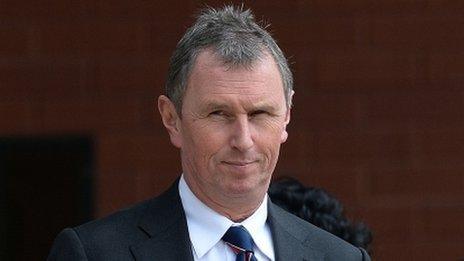 Nigel Evans arriving at court