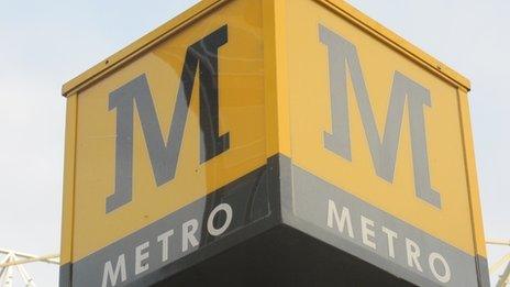 Metro sign