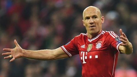 Arjen Robben of Bayern Munich