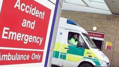 Ambulance at A&E