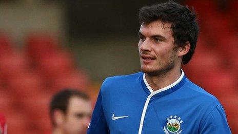 Linfield player Philip Lowry