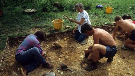 Excavation in the 1980s