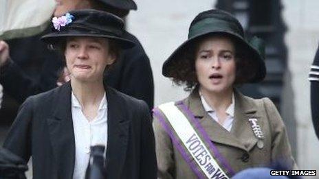 Stars Carey Mulligan and Helena Bonham Carter star in Suffragette.