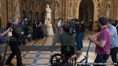 Filming of Suffragette