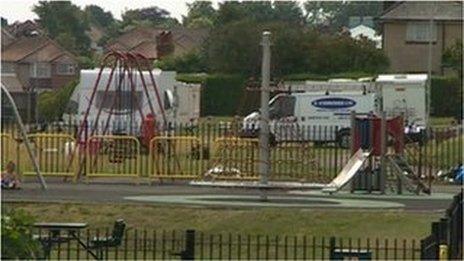 Illegal travellers site set up in Poole in August 2013