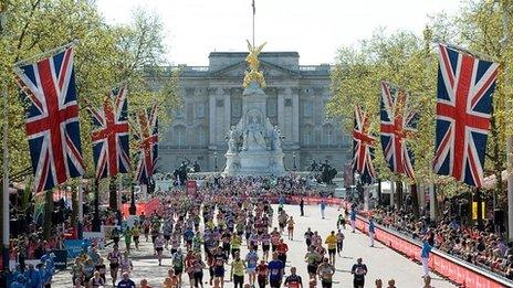 London Marathon runners