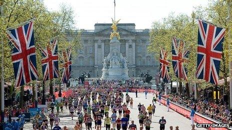 London Marathon runners