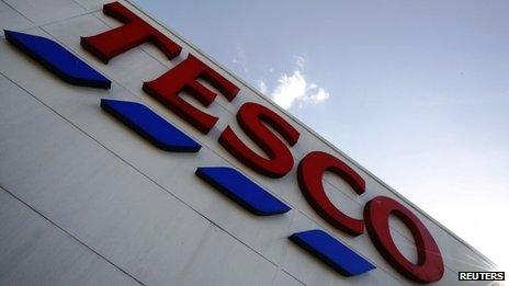 Tesco sign