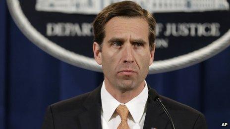 Delaware Attorney General Beau Biden appeared in Washington on 5 February 2013