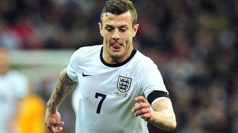 Jack Wilshere in action for England