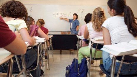 Busy classroom