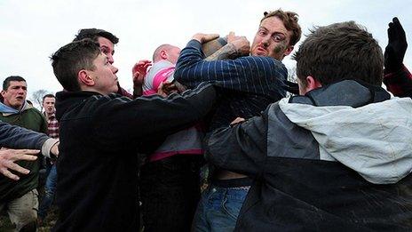 Bottle kicking in Leicestershire