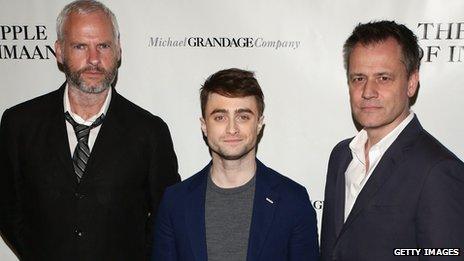 Martin McDonagh, Daniel Radcliffe and Michael Grandage