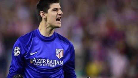 Atletico Madrid goalkeeper Thibaut Courtois