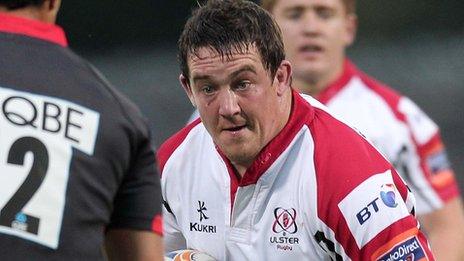 Declan Fitzpatrick in action for Ulster