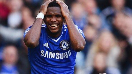 Chelsea striker Samuel Eto'o