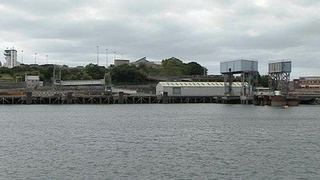 Millbay Docks in Plymouth